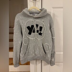 YLSK, YouloveSK Streetwear Hoodie size Med. distressed, streetwear